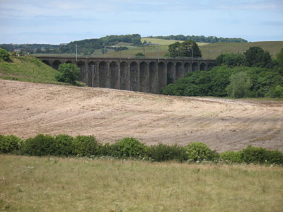 Lesbury Railway Viaduct looking north