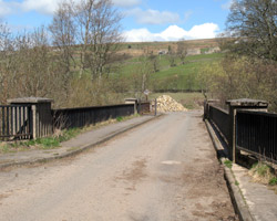 Blackdene Mine Bridge looking north to site of former mine