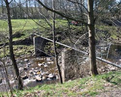 Pipeline near Blackdene Mine Bridge