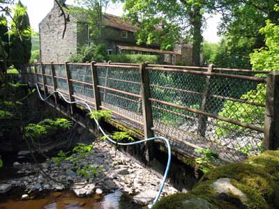 Bridge End Footbridge from the north