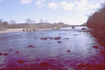 Remains of the Border Counties Bridge near Hexham
