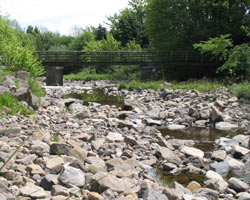 Broken way Footbridge from the east