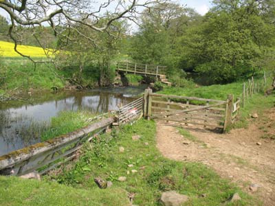 Broom House Footbridge looking north