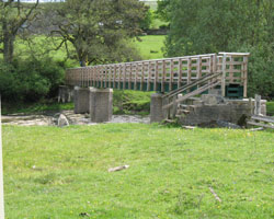 Brotherlee Footbridge looking south west
