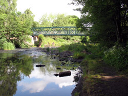 Butterfly Bridge looking east from south bank