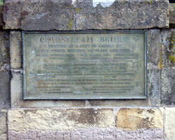 Coldstream Bridge - plaque