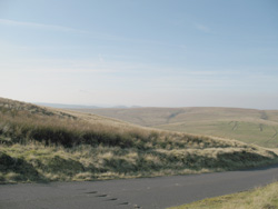 Area near Coquet source from road south of Chew Green
