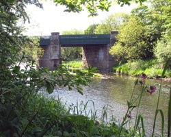 Croxdale Bridge from the east