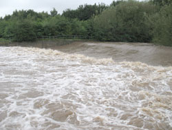 The Dam Head - during September 2008 flood waters