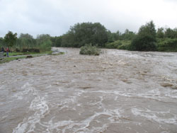 The Dam Head - during September 2008 flood waters