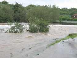 The Dam Head - during September 2008 flood waters