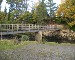 Eals footbridge as repaired