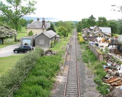 Former Eastgate Railway Station looking east