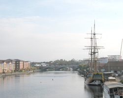 The bark 'Endeavour' at Stockton-on-Tees