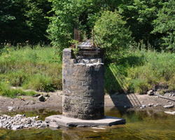 Featherstone Footbridge destroyed