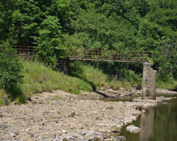 Featherstone Footbridge unusable