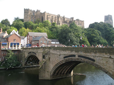 Framwellgate bridge, the castle and cathedral