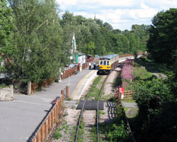 Frosterley railway station just over the bridge