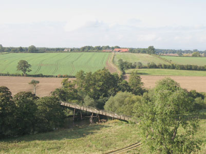 Girsby Footbridge from near Girsby