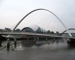 Gateshead Millennium Bridge and Sage Music Centre