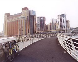 On the Gateshead Millennium Bridge