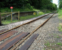 Harperley railway station site, near footbridge