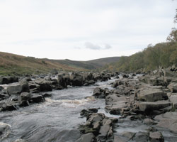 Top of High Force looking upstream