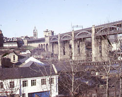 The High Level Bridge - looking east from Gateshead