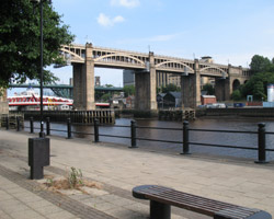 The High Level Bridge - looking east from Newcastle