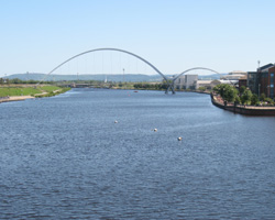 Infinity Bridge looking east