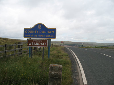 The county border looking east