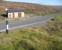 View of road over Killhopehead Bridge looking east