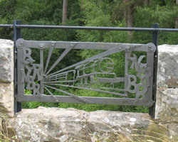 Ironwork on viaduct