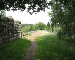 On top of Kielder Viaduct looking west