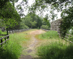 On top of Kielder Viaduct looking east