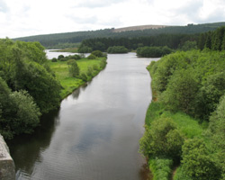 Looking towards North Tyne and reservoir from viaduct