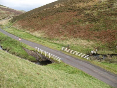 Makendon Bridge looking down the valley