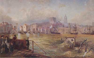 Medieval Bridge in 1771 flood
