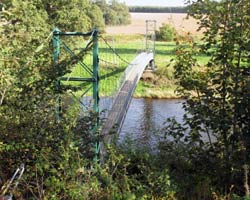 Mertoun House Footbridge from north