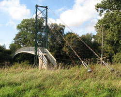Mertoun House Footbridge from south