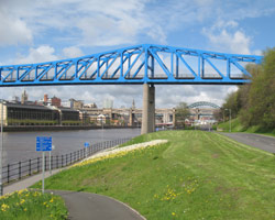 The Metro Bridge newly painted