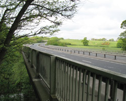 Mitford A1 Bridge looking north