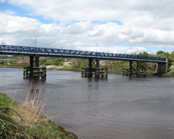 Newburn Bridge after repairs and repainting