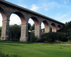 Newton Cap Viaduct from the east