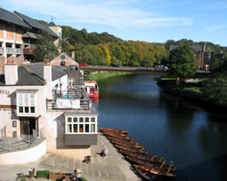 New Elvet Bridge looking upstream