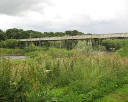 Ovingham Bridges from the west
