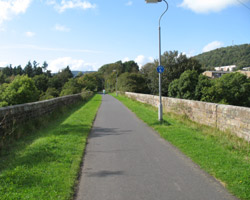 Redbridge Viaduct looking north to Galashiels