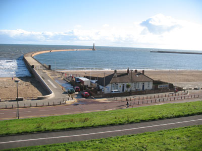 Roker piers at mouth of River Wear