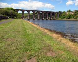 Royal Border Bridge Berwick - looking west