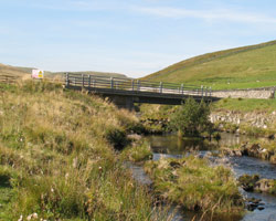 Shillmoor Bridge looking west